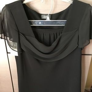 Dress Barn Black Skirt & Blouse Set, Size 10